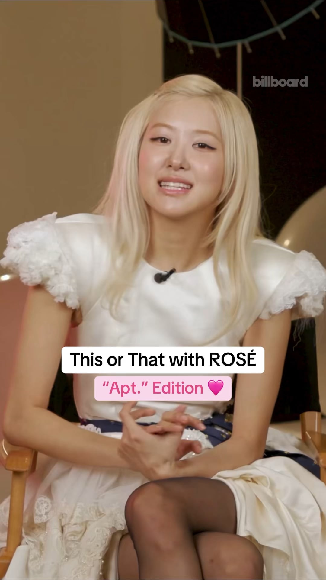 ROSÉ for Billboard | Rosé plays This or That, APT. edition