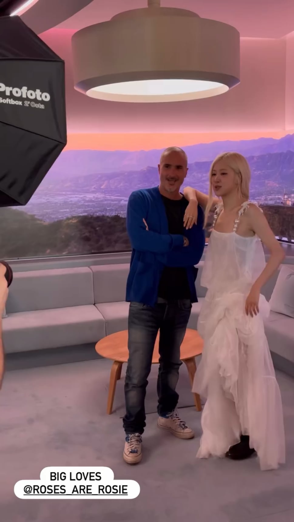 251214 Zane Lowe IG Story Update w/ Rosé