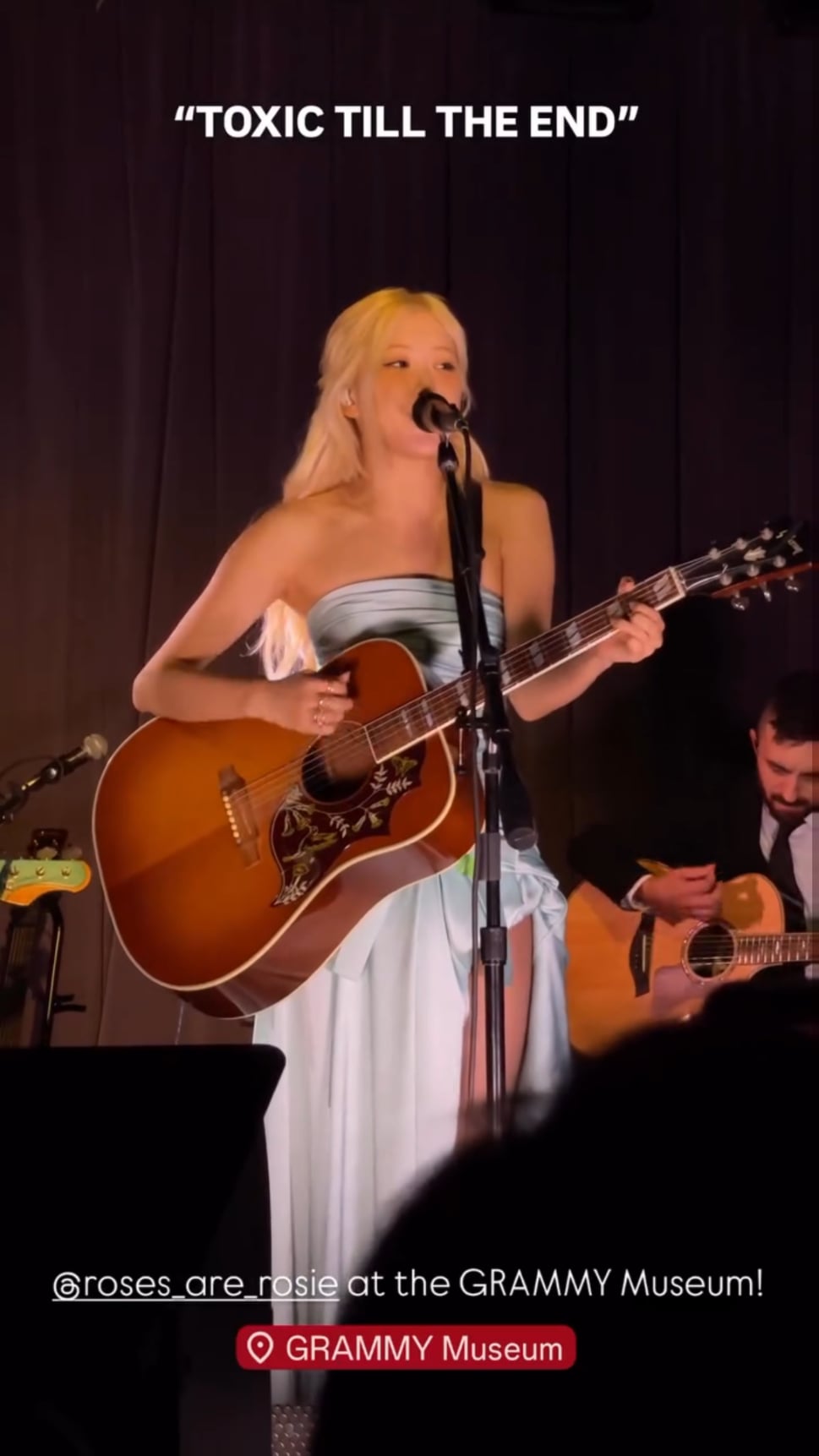 251206 grammymuseum IG Story Update (Performance) w/ Rosé