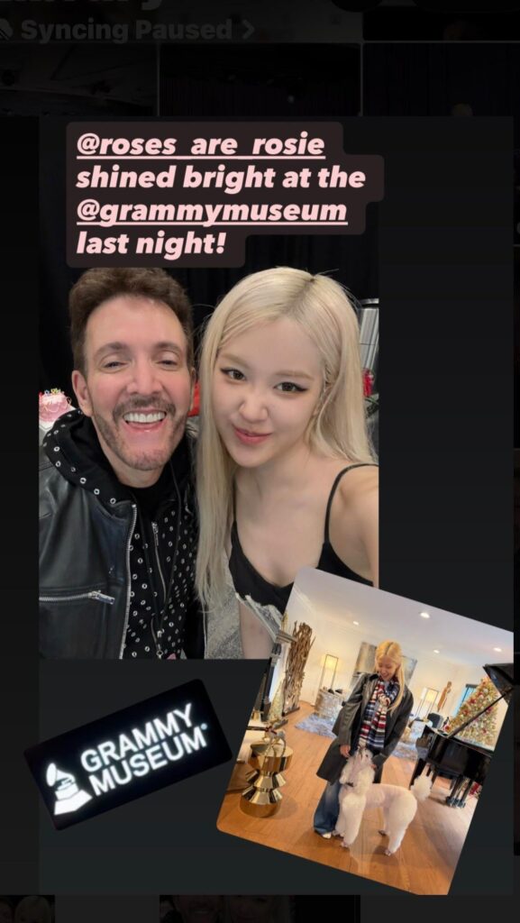 251208 Eric Vetro IG Update w/ ROSÉ