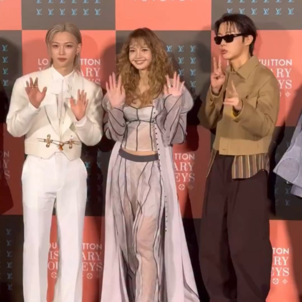 251203 Lisa w/ Hoyeon, Shi Min Ah, Felix, J-hope, Jun Ji-hyun, and Gong-Yoo @ LOUIS VUITTON Visionary Journeys Opening Event in Seoul