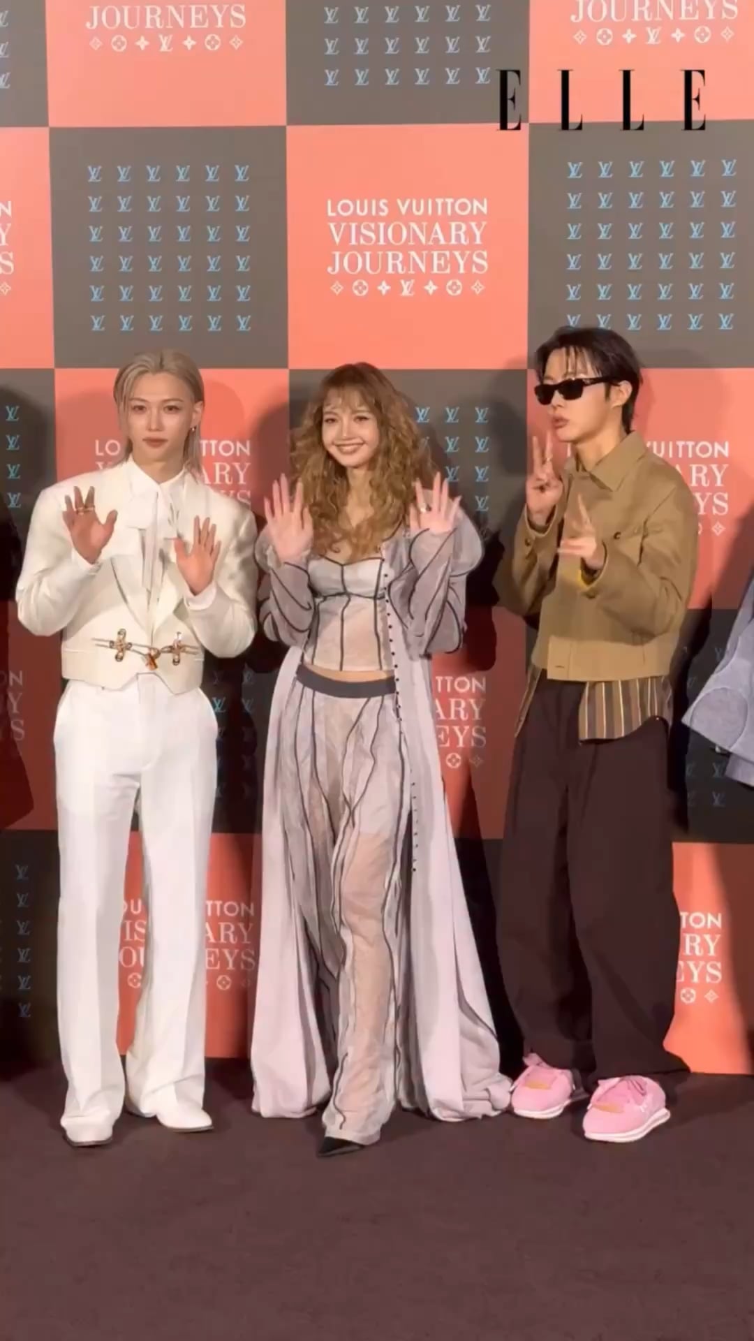 251203 Lisa w/ Hoyeon, Shi Min Ah, Felix, J-hope, Jun Ji-hyun, and Gong-Yoo @ LOUIS VUITTON Visionary Journeys Opening Event in Seoul