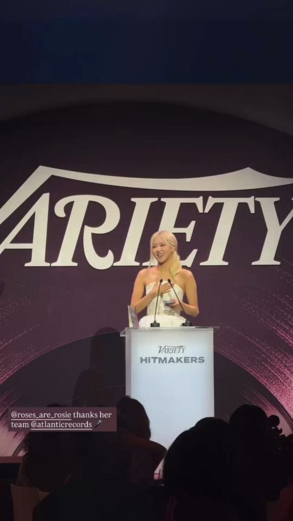 251206 Rosé @ Variety’s Hitmakers Event