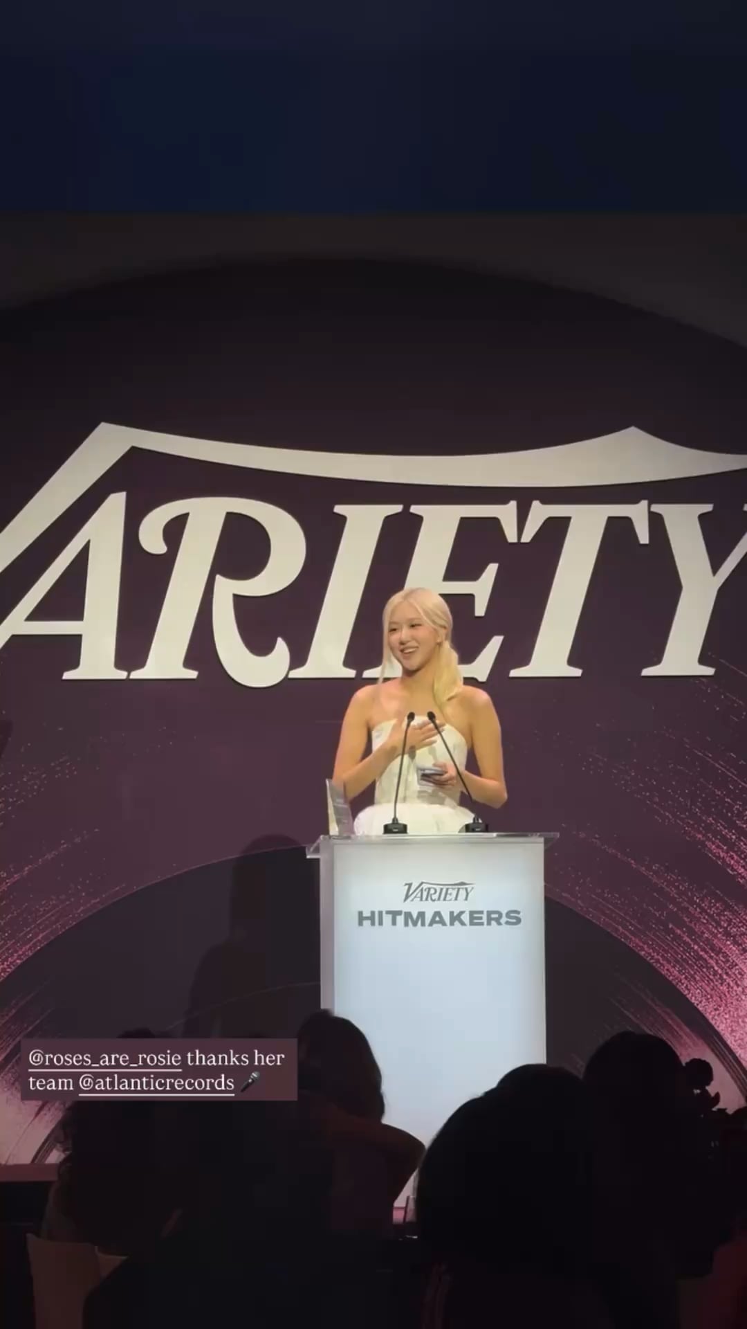 251206 Rosé @ Variety’s Hitmakers Event