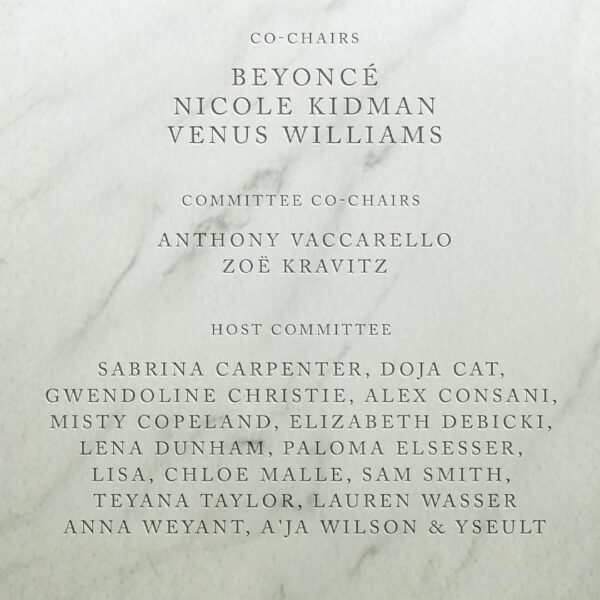 251210 LISA will be part of the Host Committee for the 2026 Met Gala