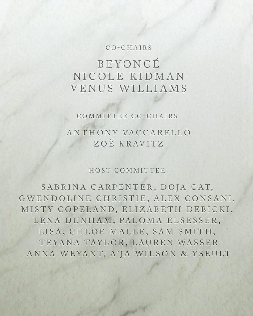251210 LISA will be part of the Host Committee for the 2026 Met Gala