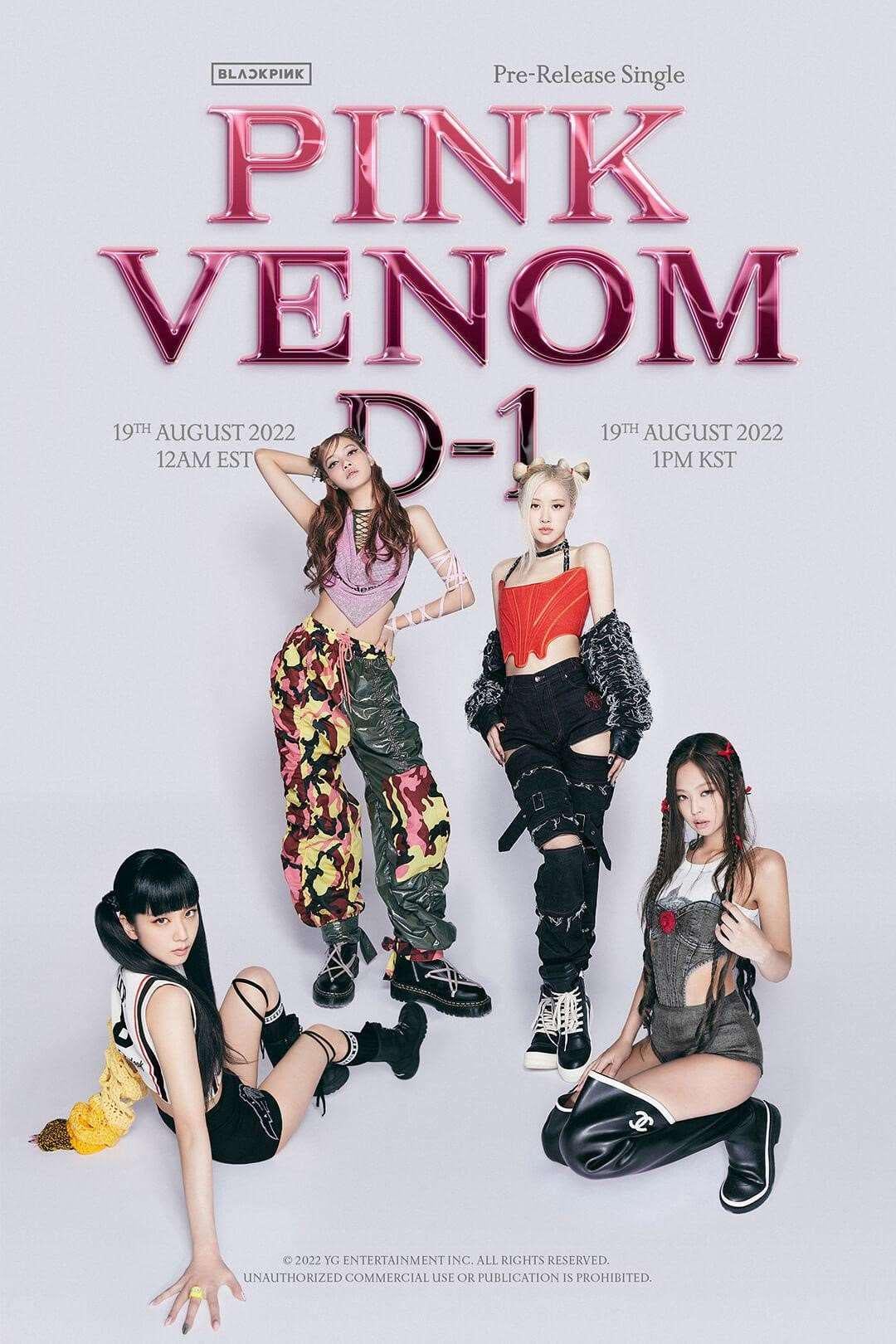 220818 BLACKPINK – ‘Pink Venom’ (D-1 Comeback Poster)
