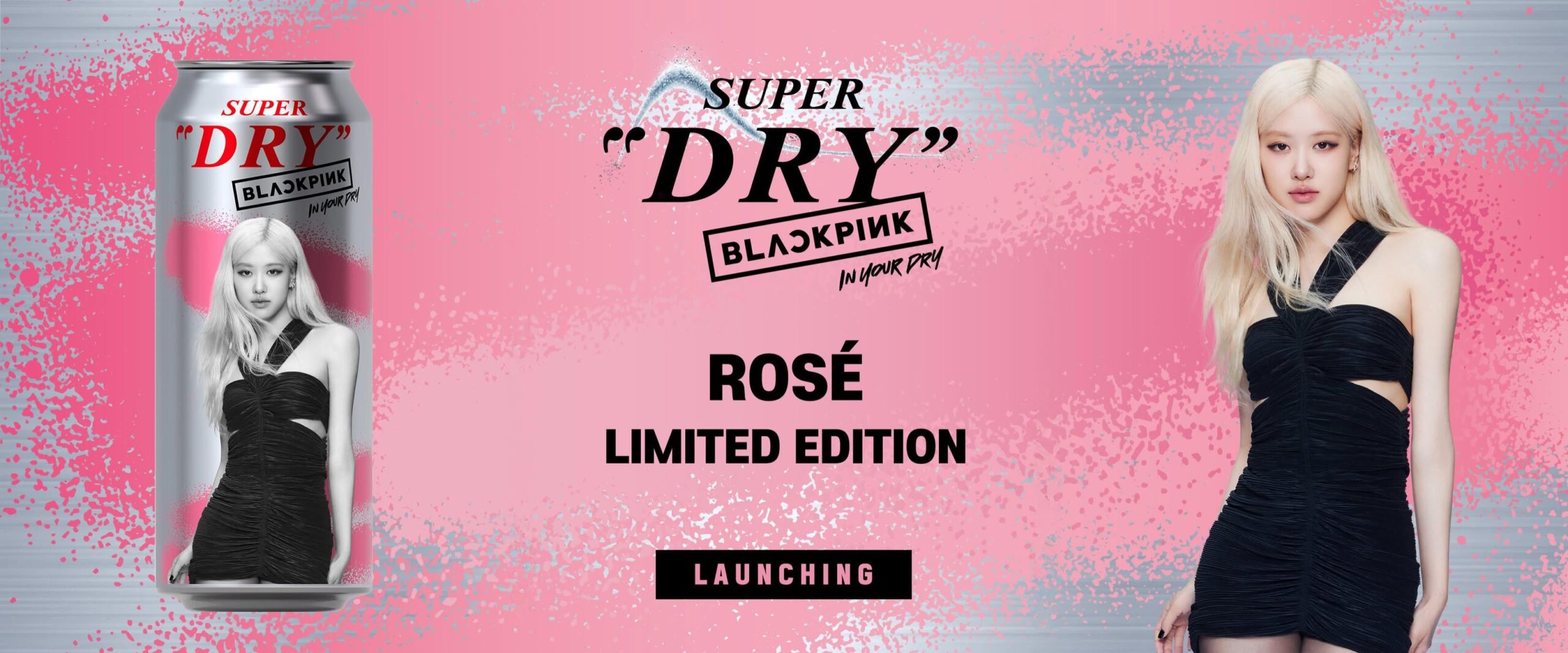 251209 BLACKPINK for Asahi Super Dry Special Beer Can (ROSÉ Limited Edition) Launching December 11