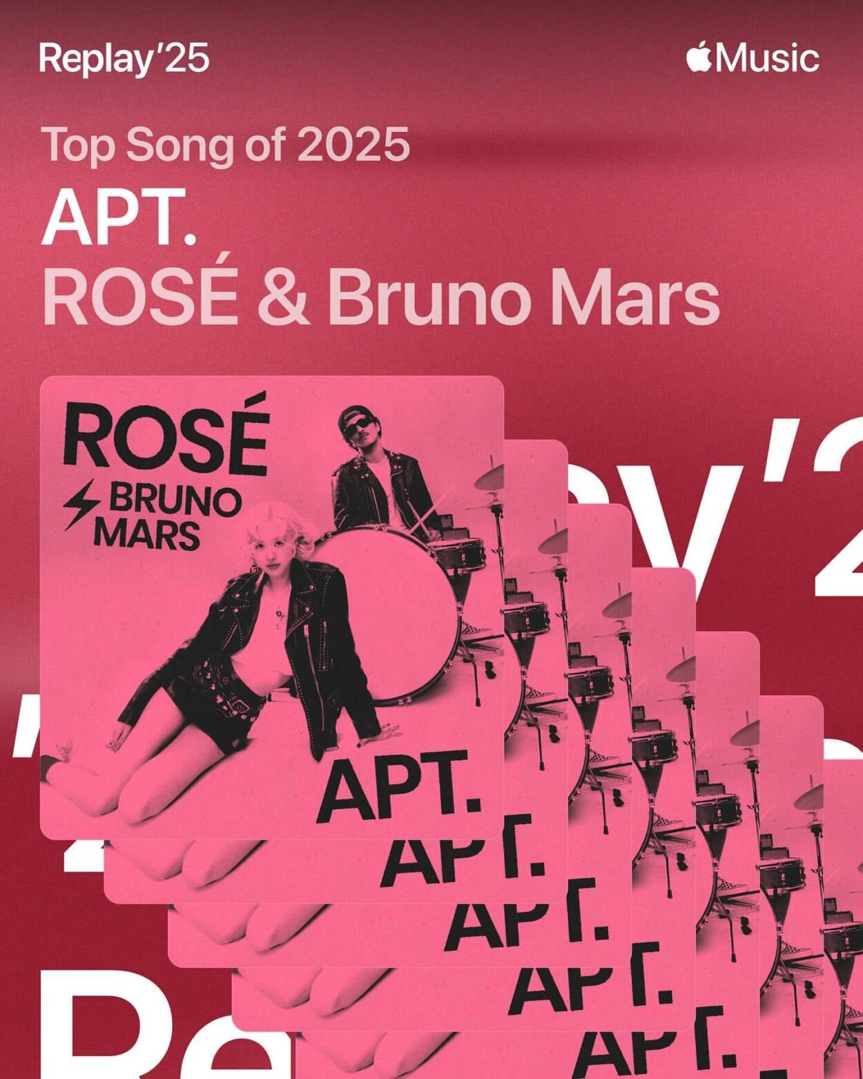 ROSÉ & Bruno Mars - ‘APT.’ is Apple Music’s biggest track of 2025!