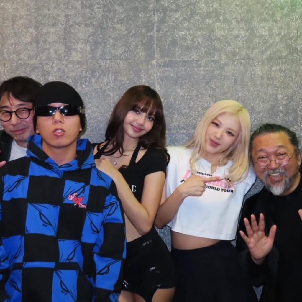 260129 Takashi Murakami IG Update w/ Rosé & Lisa