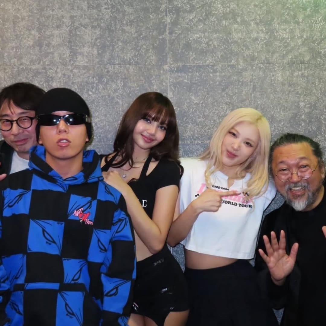 260129 Takashi Murakami IG Update w/ Rosé & Lisa