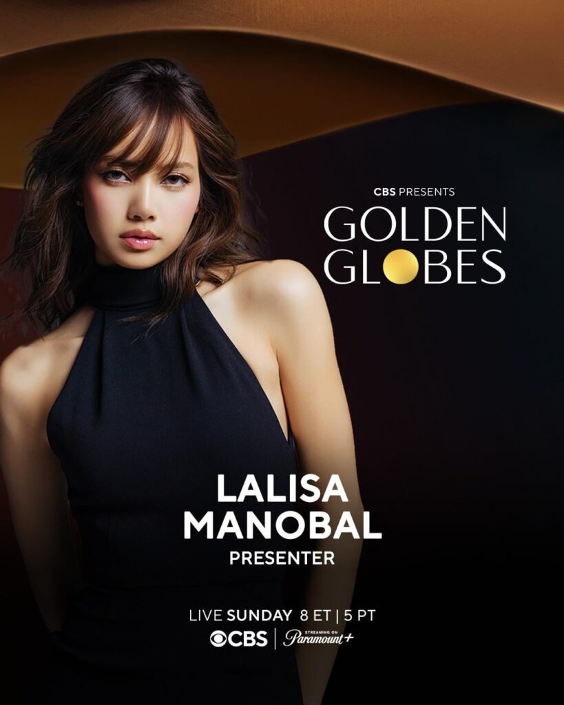 260108 Lisa will be a presenter at the 83rd Annual Golden Globes this Sunday