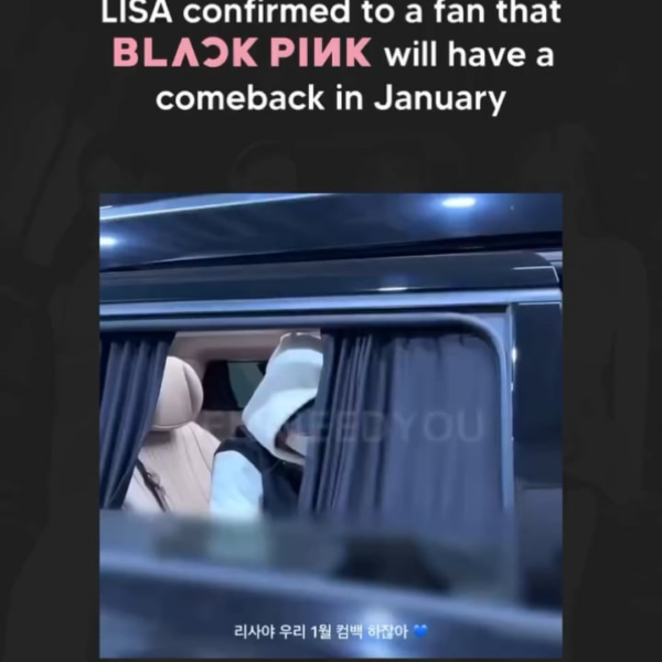 250112 Lisa confirmed the comeback of BLACKPINK