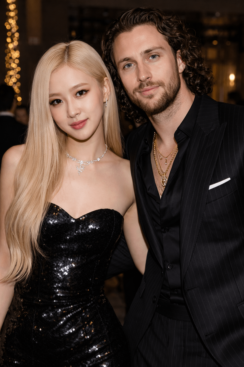 260119 Rosé w/ Aarong Taylor-Johnson @ Ralph Lauren after party