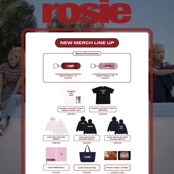 260115 ROSÉ - One Year of rosie Encore Pop-up store in SEOUL MD LIST