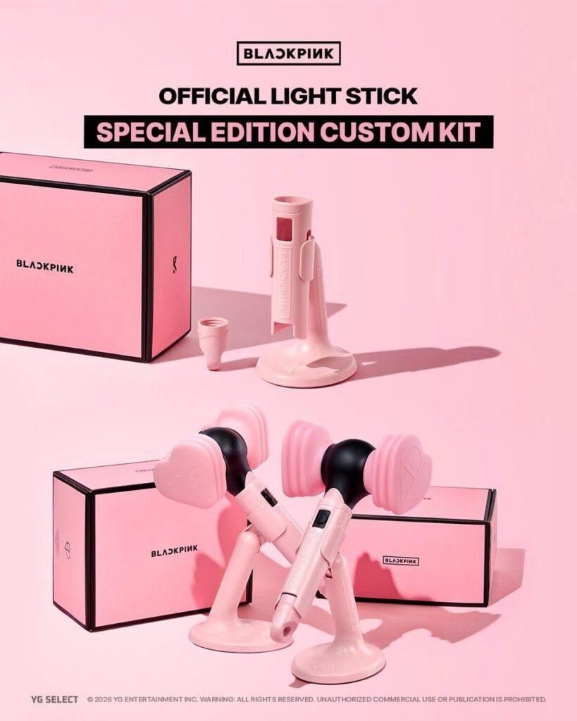 260115 BLACKPINK OFFICIAL LIGHT STICK CUSTOM KIT INFORMATION