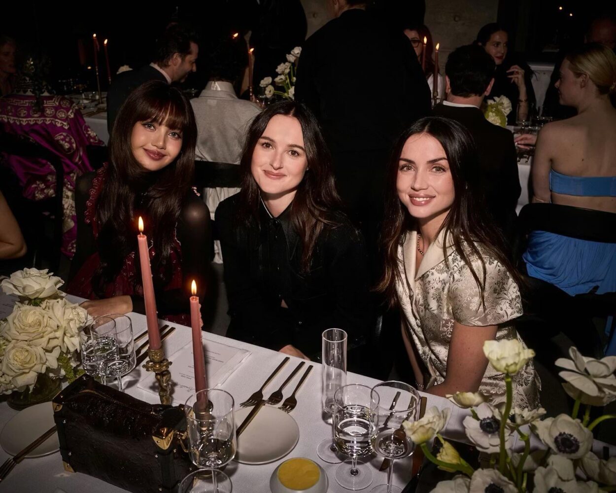 260109 Lisa w/ Renate Reinsve and Ana de Armas @ LOUIS VUITTON & W Magazine Intimate Awards Season Dinner