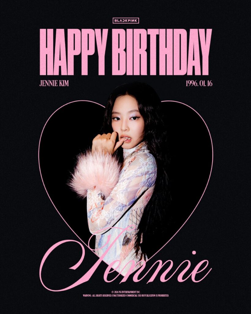 260116 SNS Updates - Happy Birthday Jennie