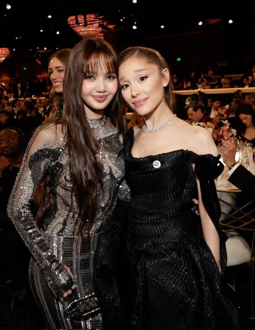 260112 Lisa and Ariana Grande at the Global Globes