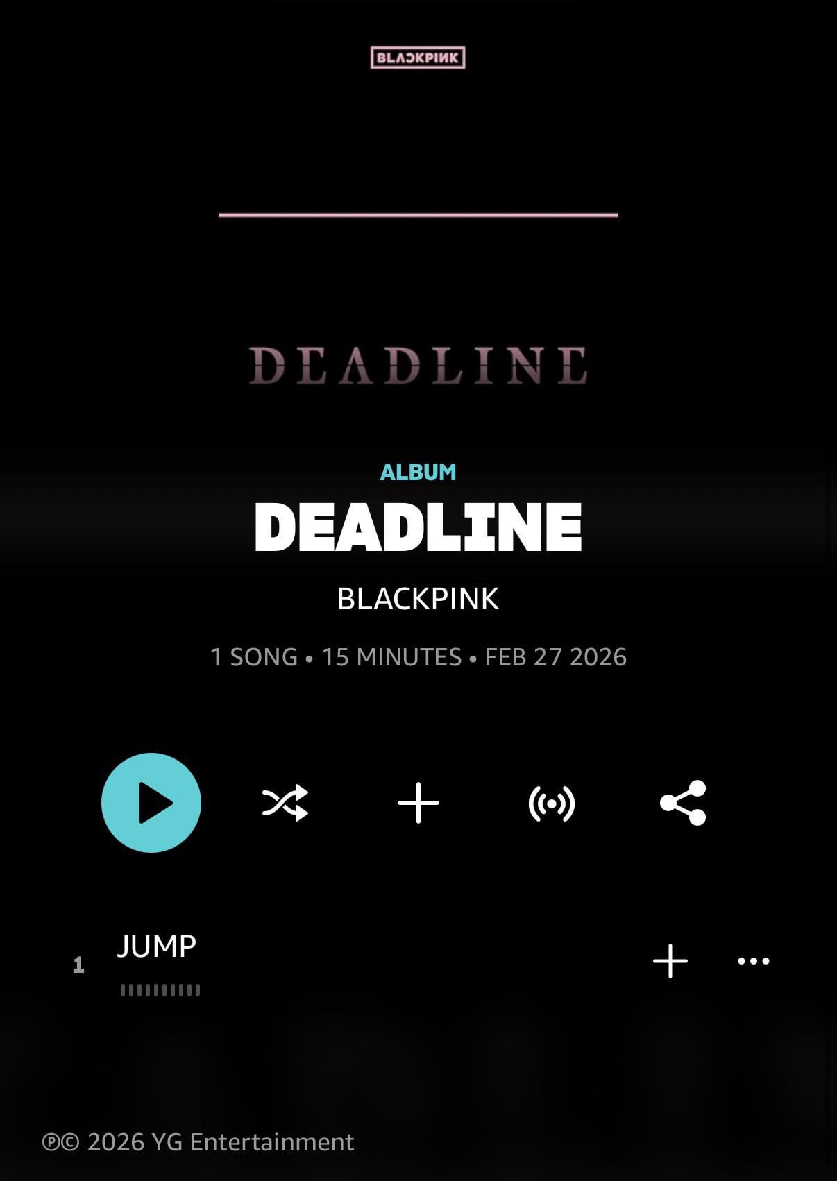260122 BLACKPINK - DEADLINE (3rd MINI ALBUM) is 15 minutes long