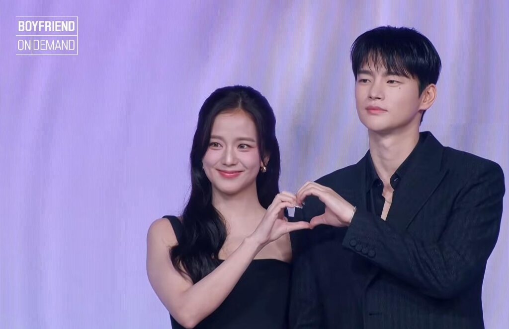 260226 - jisoo at a press conference of 'Boyfriend on demand'