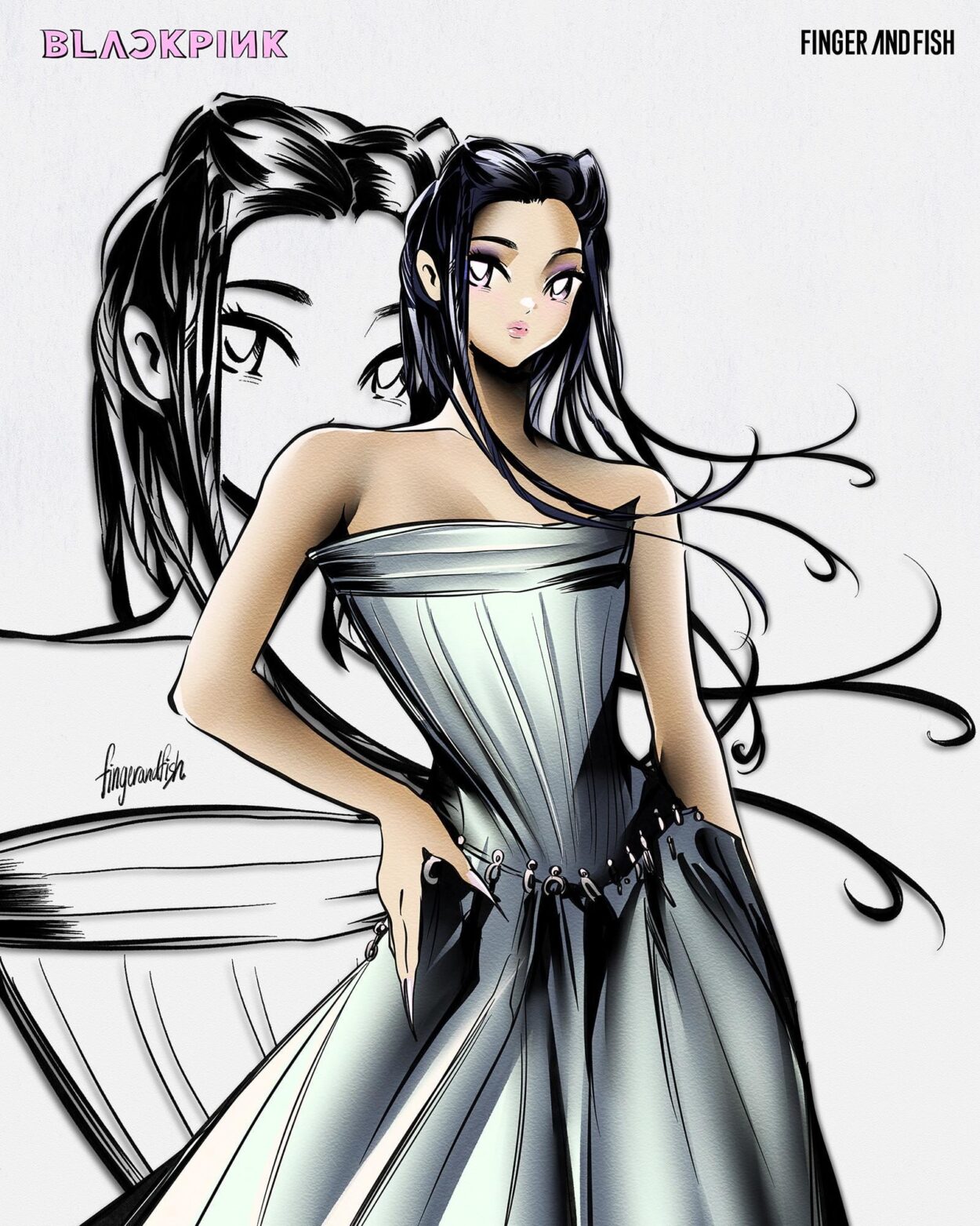 Jennie 💖Deadline outfit art by me