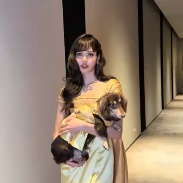 Lisa with dog