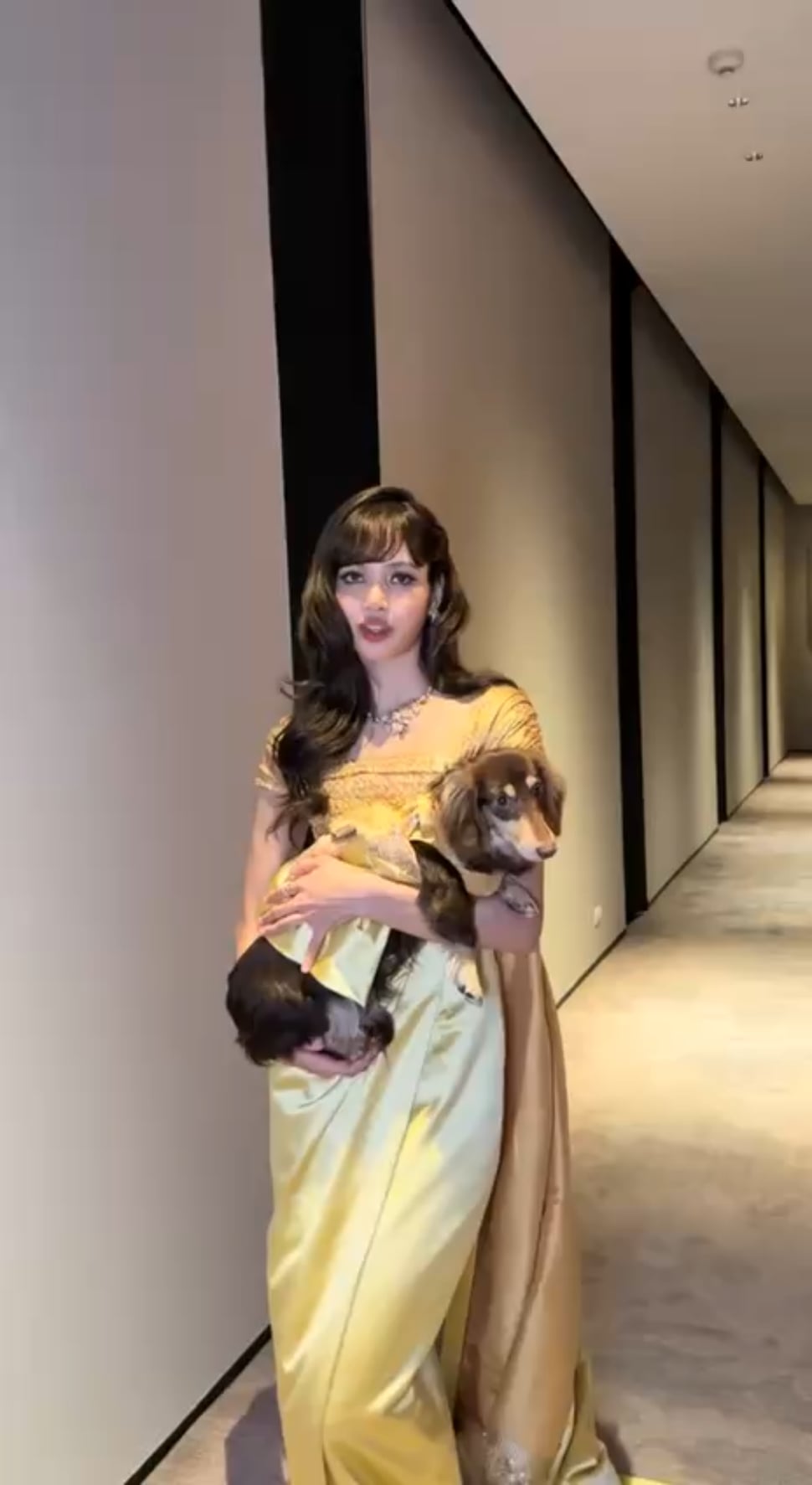 Lisa with dog