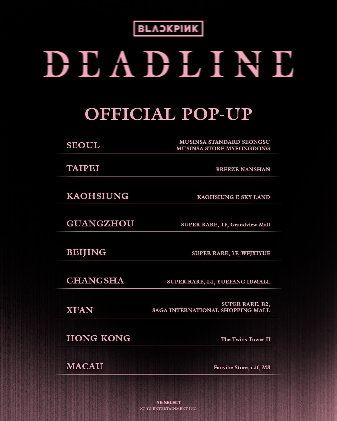 260207 BLACKPINK 3rd MINI ALBUM [DEADLINE] OFFICIAL POP-UP COMING SOON
