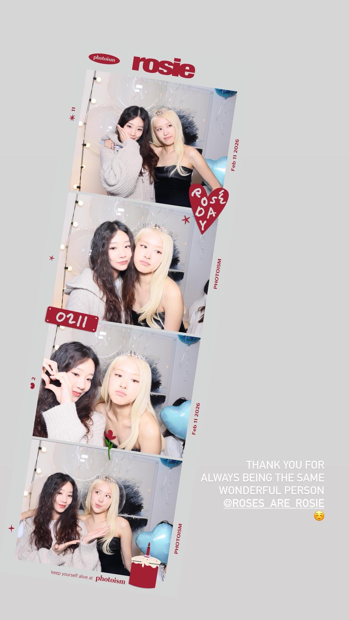 260212 Sinyoung Park IG Story Update w/ ROSÉ