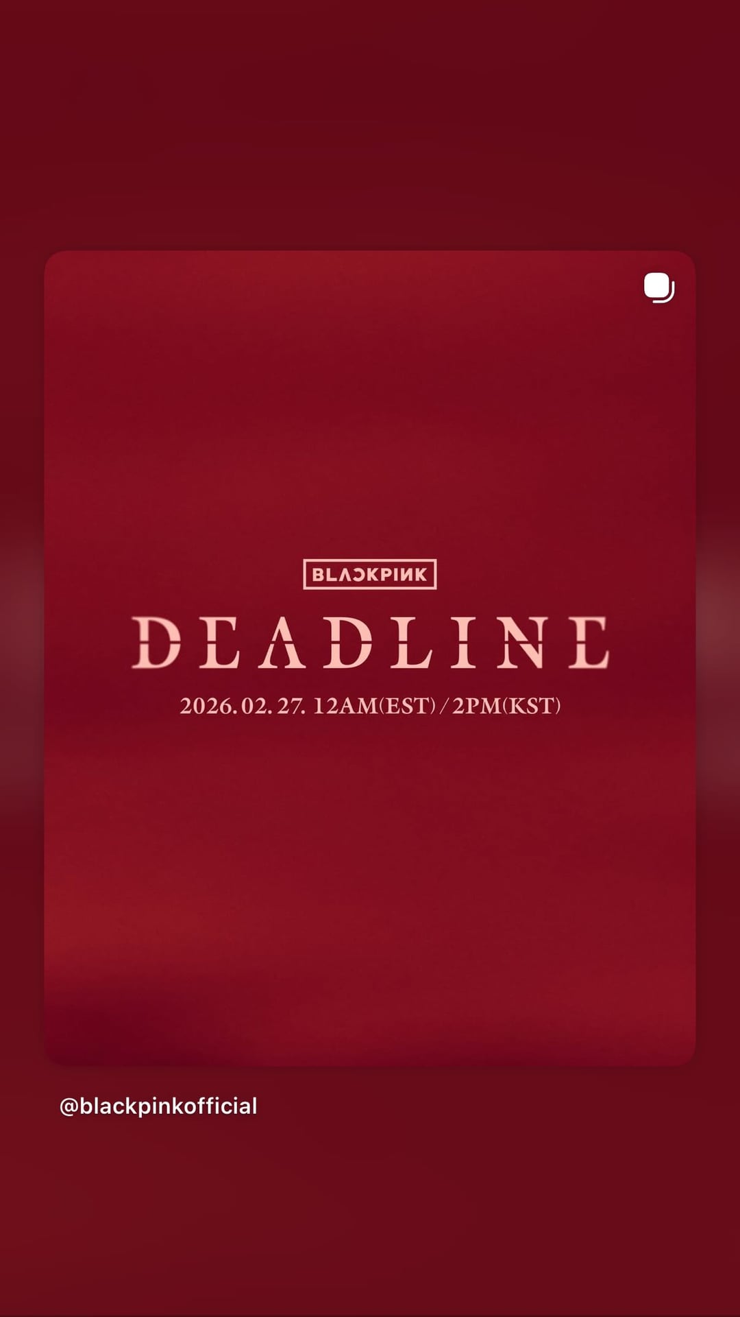 260209 Jisoo IG Story Update