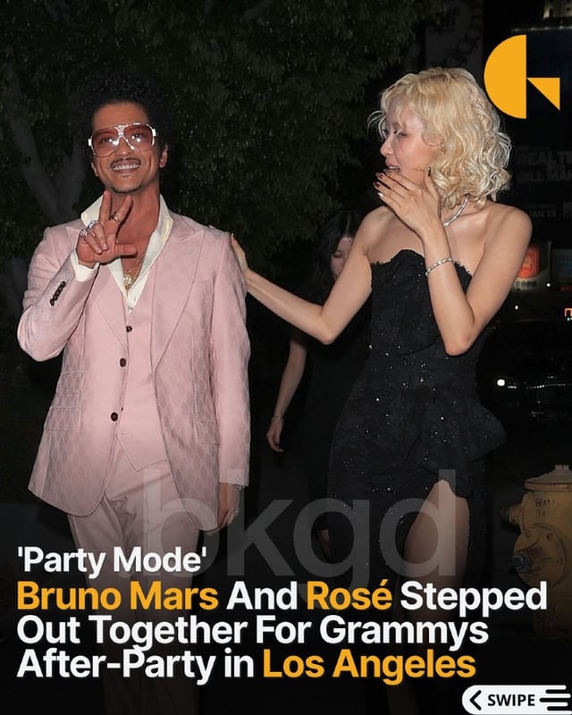 260201 ROSÉ w/ Bruno Mars @ The 68th Annual Grammy Awards Afterparty
