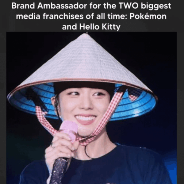 260217 Jisoo is officially now the brand ambassador for pokemon and hello kitty.