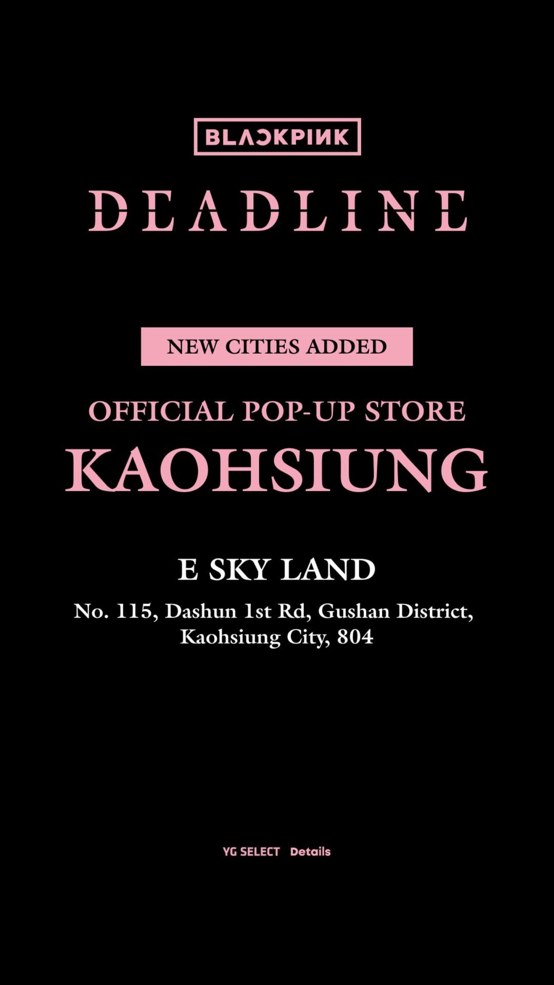 260304 BLACKPINK 3rd MINI ALBUM [DEADLINE] OFFICIAL POP-UP | NEW CITIES ADDED