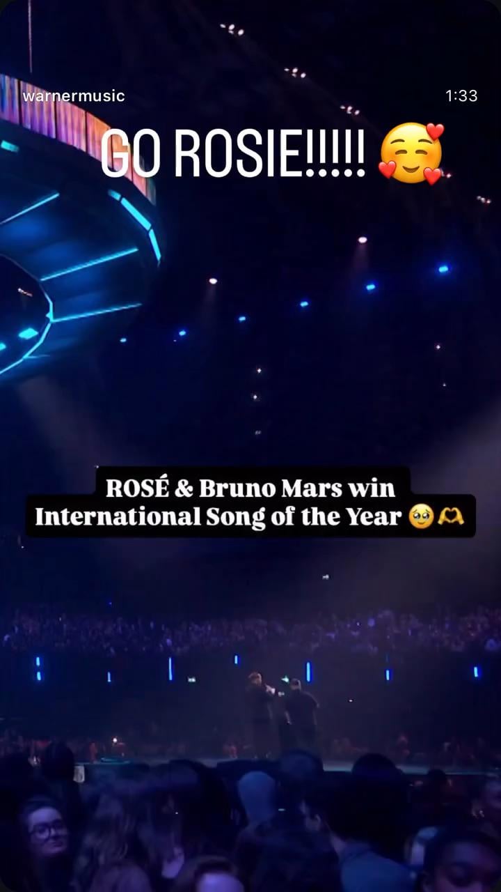 260228 Bruno Mars IG Story Update w/ Rosé