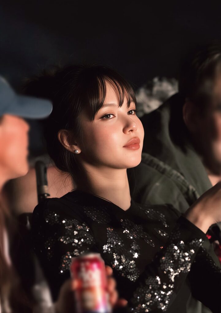 260307 Lisa attends Bad Bunny's performance during Spotify's Billions Club Live Show at Tipstar Dome Chiba in Tokyo