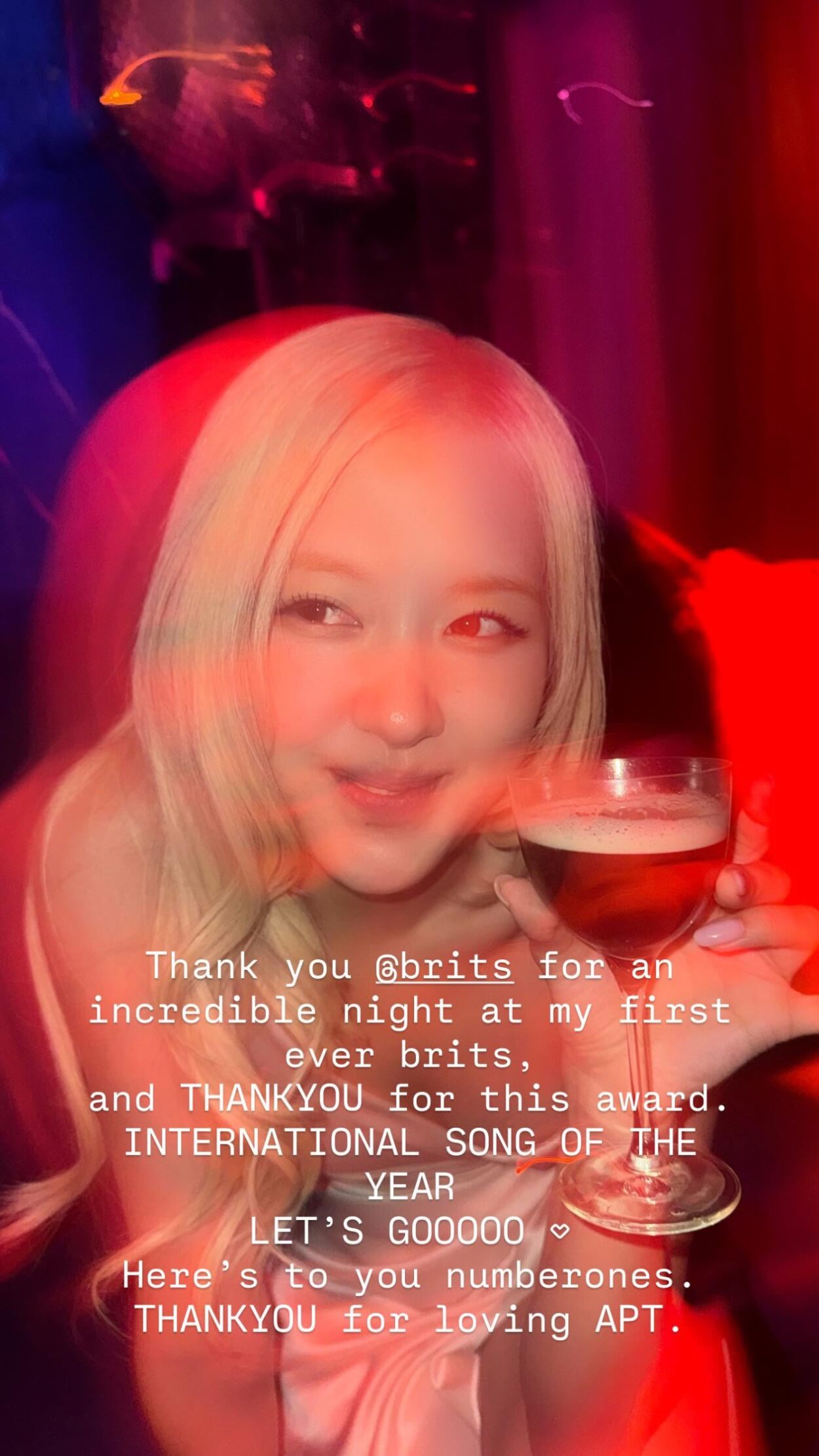 260301 ROSÉ IG Story Update