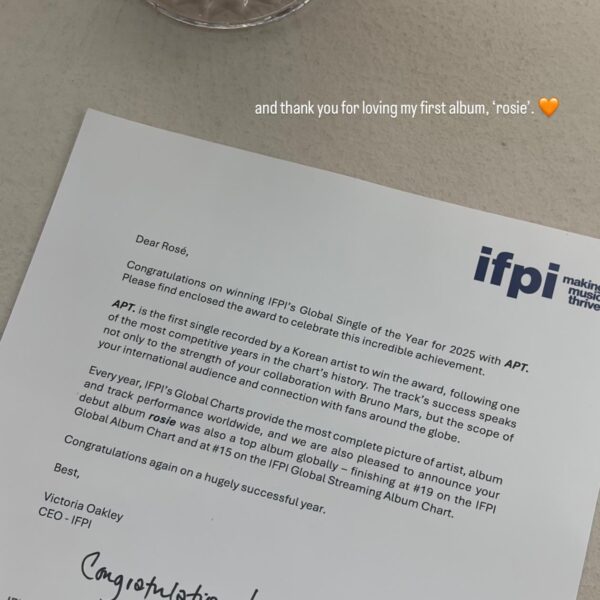 260308 ROSÉ IG Story Update