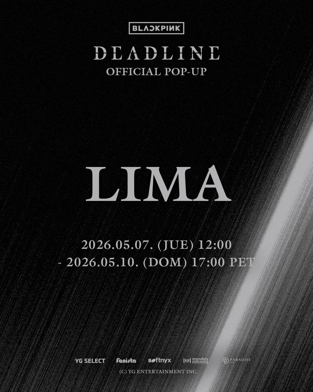 260429 BLACKPINK 3rd MINI ALBUM [DEADLINE] OFFICIAL POP-UP IN LIMA