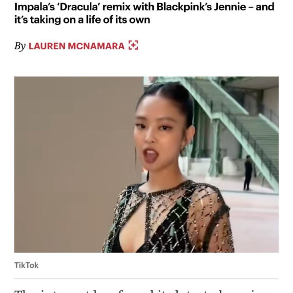 Tame Impala really gave Jennie her first billboard hit