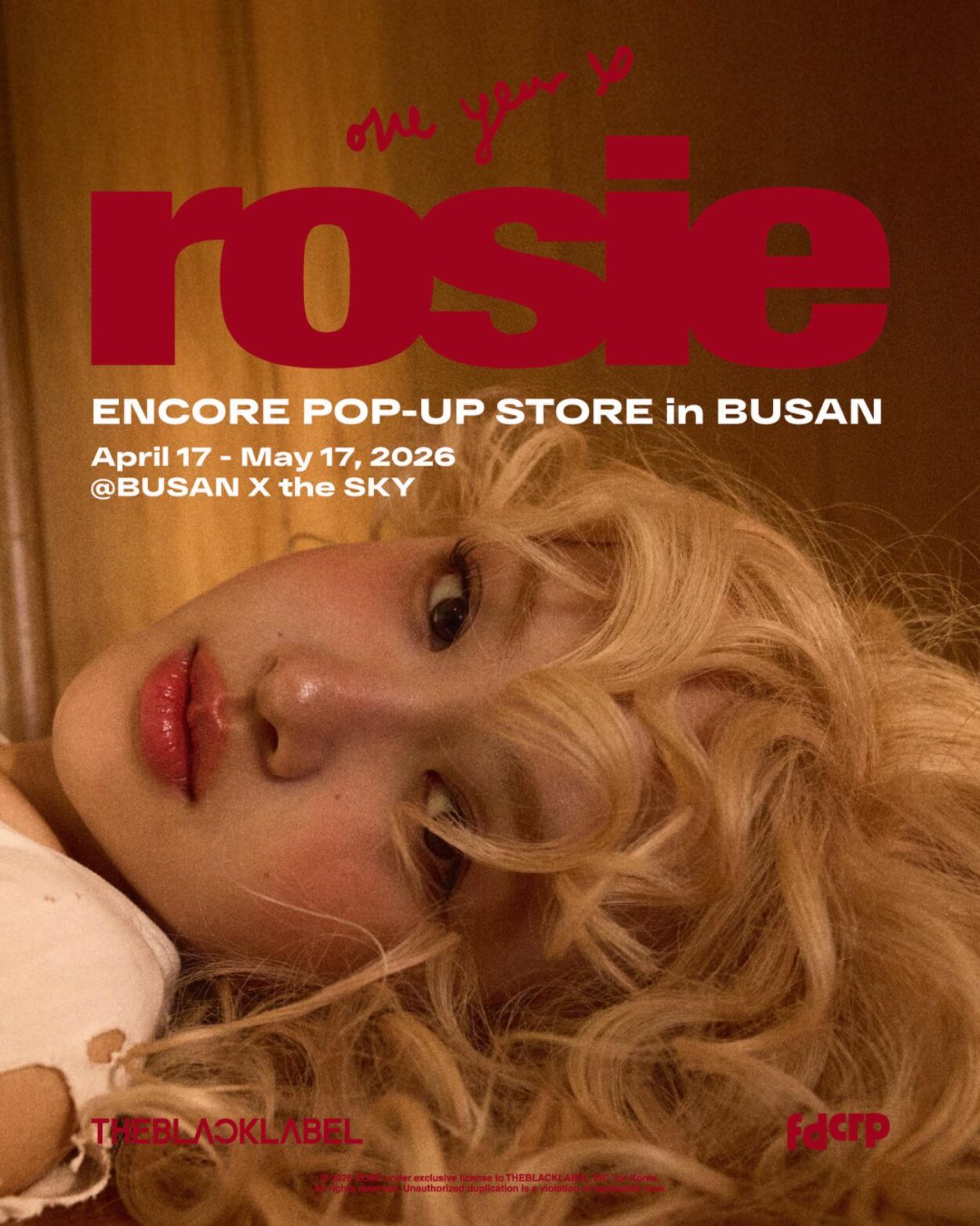 260409 ROSÉ - One Year of rosie Encore Pop-up store in BUSAN | April 17 - May 17 @ BUSAN X the SKY