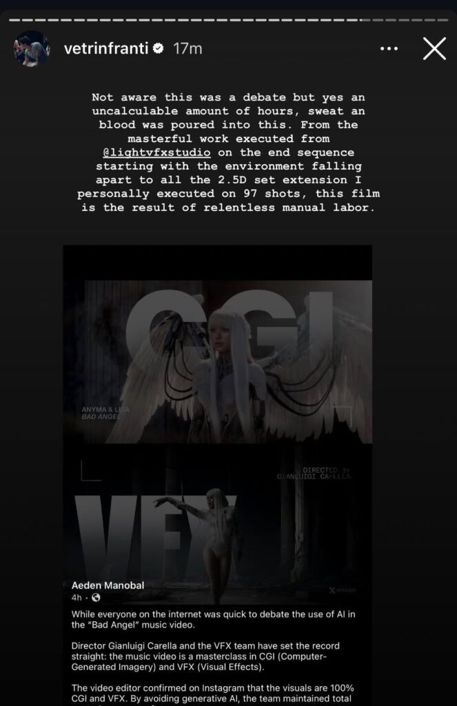 260410 Gianluigi Carella (MV Director-bad angel) IG story update