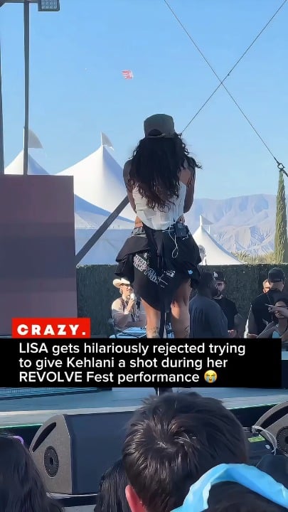 260412 Lisa at Kehlani's Set @ The 9th Annual REVOLVE Festival