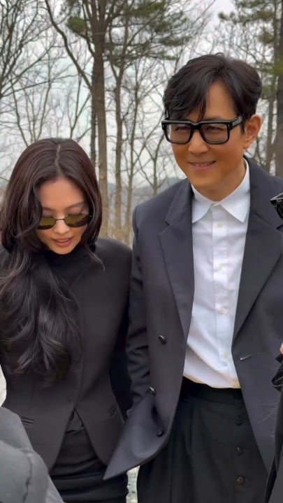 260401 Jennie w/ Lee Jung-jae @ JACQUEMUS x VEUVE CLICQUOT Event at Museum SAN