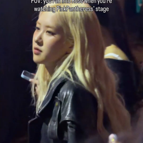 260411 ROSÉ at PinkPantheress’ set at Coachella