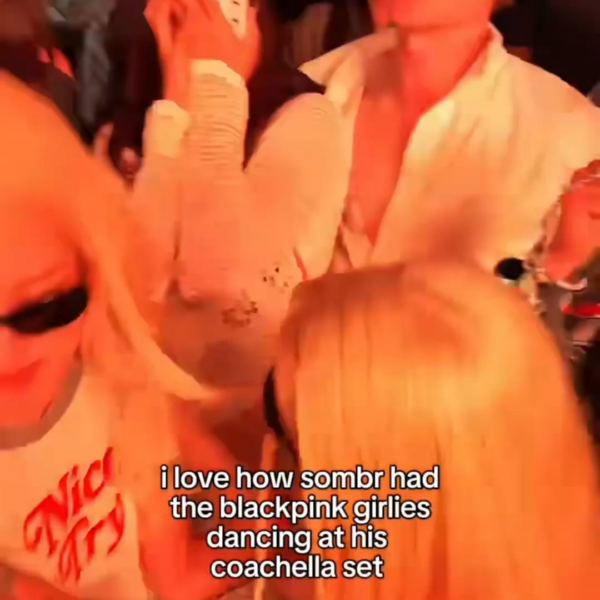 260411 ROSÉ w/ Lisa & Anya Taylor-Joy at Sombr’s set at Coachella