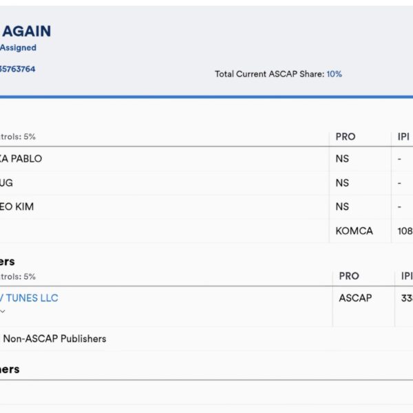 260423 JENNIE - 'DID IT AGAIN' has been registered on ASCAP