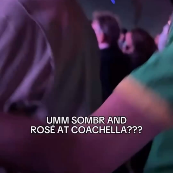 260411 ROSÉ greeting Sombr & Emma Chamberlain @ Coachella
