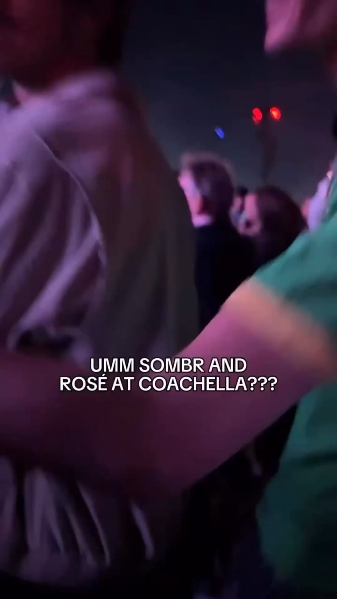 260411 ROSÉ greeting Sombr & Emma Chamberlain @ Coachella