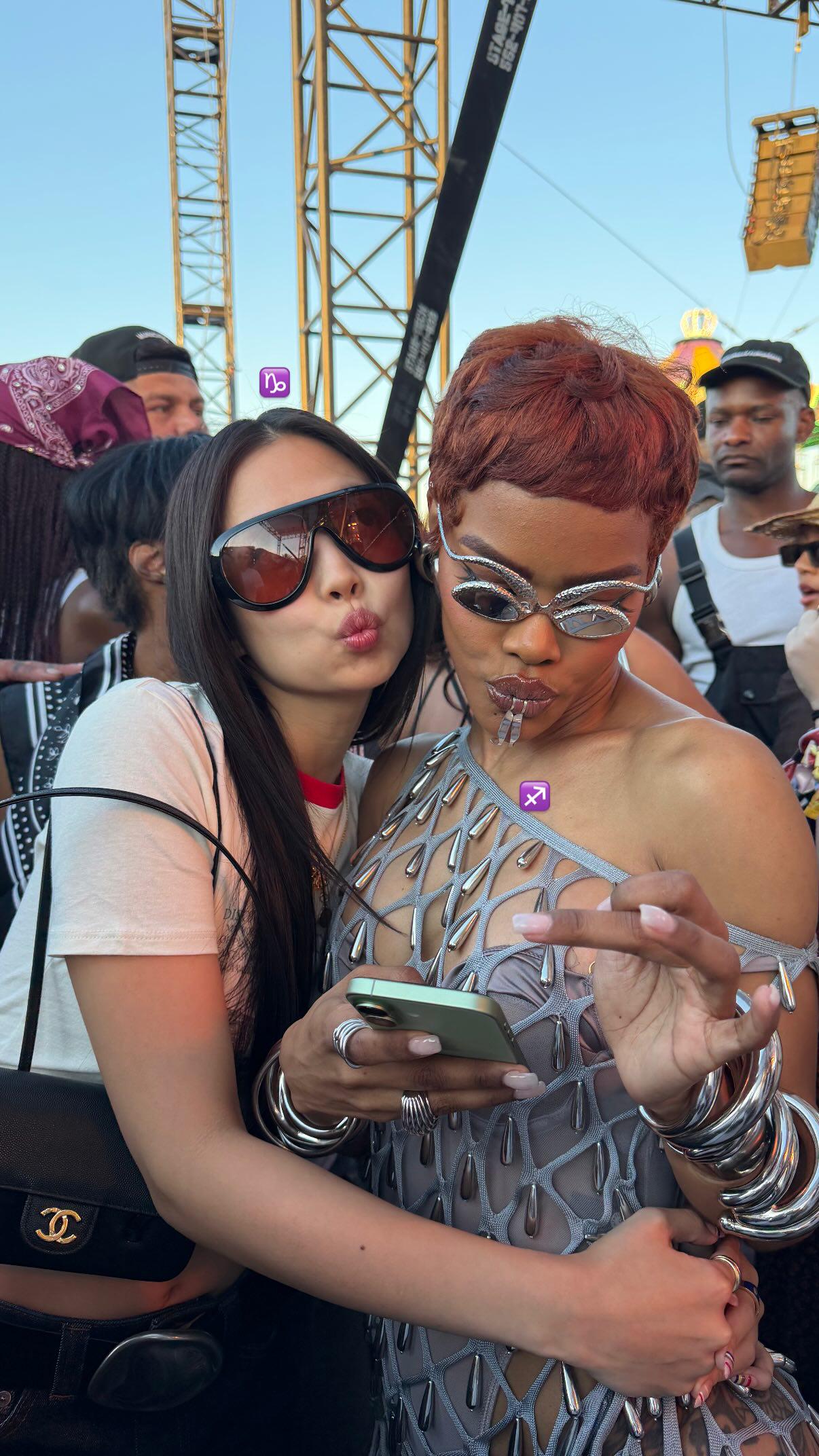 260413 tyrellhampton IG Story Update w/ Jennie & Teyana Taylor